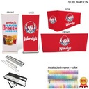 Outdoor Event Package 4, Double sided deluxe pull up banner + 6' box fit Cloth