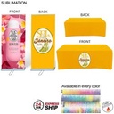 24Hr Express Ship - Outdoor Event Package 3, Double Sided Outdoor Pull Up Banner+ 6' Box fit Cloth