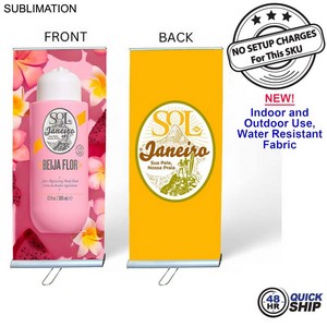 [SU783-7] 48Hr Quick Ship - Sublimated Heavy Fabric Premium Retractable Banner w/Double sided Graphics