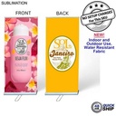 48Hr Quick Ship - Sublimated Heavy Fabric Premium Retractable Banner w/Double sided Graphics