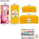Outdoor Event Package 3, Double Sided Outdoor Pull Up Banner + 6' Box Fit Cloth