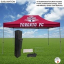 15' Premium Sublimated Tent Kit, Includes Premium 40mm Aluminum Frame, Canopy, Case, Grass Stake Kit