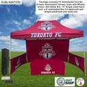 72Hr Fast Ship - Supreme Event Package, 15' Tent, 15' Backwall, 2 Half sidewalls, 6' Box tablecloth