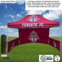 72Hr Fast Ship-Full Tent Package, 10' Tent, 15' Single Sided Backwall, 2 Single Sided Half Sidewall