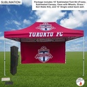 Tent Backwall Package, 15' Sublimated Tent Kit and 15' Full Single Sided Backwall