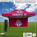 72Hr Fast Ship - Tent Backwall Package, 15' Sublimated Tent Kit and 15' Full Single Sided Backwall