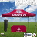 48Hr Quick Ship - Event Package, 15' Tent Kit and 6' Sublimated Box Fit Tablecloth (Best Seller)