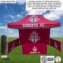 48Hr Quick Ship - Supreme Event Package, 10' Tent, 15' Backwall, 2 Half Sidewalls, 6' Box Tablecloth