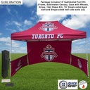 48Hr Quick Ship -Full Tent Package, 10' Tent, 15' Single Sided Backwall, 2 Singlesided Half Sidewall