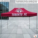 15' Premium Sublimated Tent Kit, Includes Premium 40mm Aluminum Frame and Canopy Only
