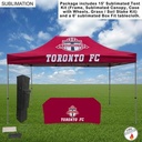 Event Package, 15' Premium sublimated Tent Kit and 6' Sublimated Box Fit Tablecloth (Best Seller)