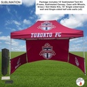 Full Tent Package, 15' Sublimated Tent Kit, 15' Backwall and 2 Single Sided Half Sidewalls