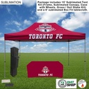 72Hr Fast Ship - Event Package, 15' Tent Kit and 6' Sublimated Box Fit Tablecloth (Best Seller)