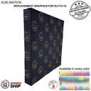 24Hr Express Ship -Replacement Graphics for 7.5' Straight Wall w/Wrap End Caps