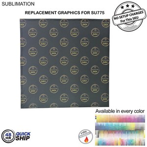 48Hr Quick Ship- Replacement Graphics for 7.5' Straight Wall Tension Fabric w/Velcro® On The Back