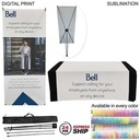 24Hr Express - Trade Show Package, Tripod Banner w/Graphic + Sublimated Tablerunner