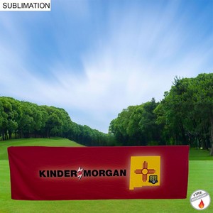 Outdoor Use Sublimated PREMIUM Box Style Fitted Table Cloth, 8' Table, 4 Sided, Closed Back