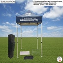 5' Premium Sublimated Tent Kit, Includes Premium 40mm Aluminum Frame, Canopy, Case, Grass Stake Kit