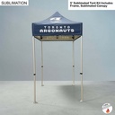 5' Premium Sublimated Tent Kit, Includes Premium 40mm Aluminum Frame and Canopy only.