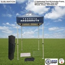 48Hr Quick Ship - 5' Premium Sublimated Tent Kit, Includes Frame, Canopy, Case, Grass Stake Kit.