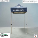 72Hr Fast Ship - 5' Premium Sublimated Tent Kit, Includes Premium 40mm Aluminum Frame & Canopy only.