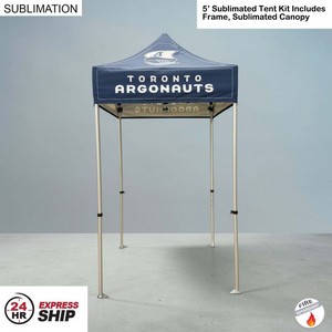 5' Premium Su24Hr Express Shblimated Tent Kit, Includes Premium 40mm Aluminum Frame and Canopy only.