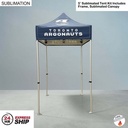 5' Premium Su24Hr Express Shblimated Tent Kit, Includes Premium 40mm Aluminum Frame and Canopy only.