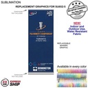 24Hr Express Ship - Replacement Graphics, 33.5x79, for Deluxe Wide Base Retractable Banner