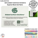 Replacement Graphics Double Sided, EuroFit Superior Block out Tension Fabric Slip on cover (10'x8')