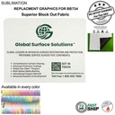 72Hr Fast Ship - Replacement Graphics Double Sided, EuroFit Block out Fabric Slip on Cover (10'x8')