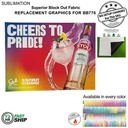 72Hr Fast Ship - Replacement Graphics for 10' Straight Wall w/Velcro® On The Back