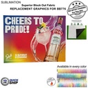 48Hr Quick Ship - Replacement Graphics for 10' Straight Wall w/Velcro® On The Back