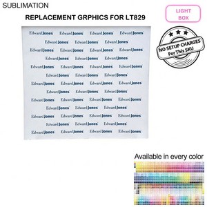 Replacement Graphics One Side Only for Backlit LED Light Box SEG Floor Counter Kit.