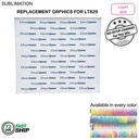 72Hr Fast Ship - Replacement Graphics One Side Only for Backlit LED Light Box SEG Floor Counter Kit.