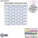 48Hr Quick Ship - Replacement Graphics One Side Only for Backlit LED Light Box SEG Floor Counter Kit