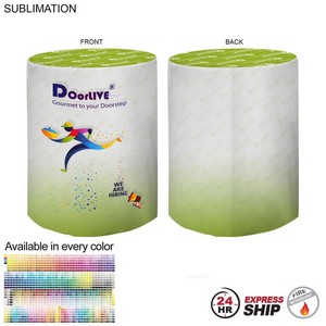 [SU638-5] 24Hr Express Ship - Sublimated Round Fitted Cruiser Table Throw, Sublimated all over