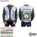 48 Hr Quick Ship - Domestic Made Poplin Vest, Fully Sublimated Front and Back, Uniform Vest