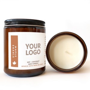 [8OH5310] 8 oz Hand-Poured Maple Candles