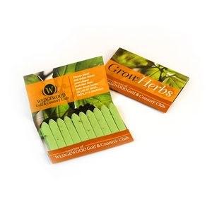 [LHM3643] Large Herb Seed Paper Matchbook, Double-Sided