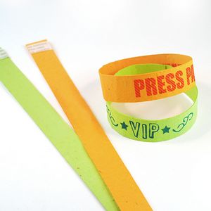 Single Sided Seed Paper Wristbands Long