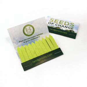 [LMG3419] Large Seed Paper Matchbook, Double-Sided