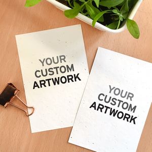 [M4X2983] Double-Sided Medium Seed Paper Panel Cards