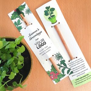 [SGS4895] Season's Greenings Sprout Pencil With Basil Seed Paper