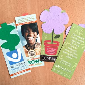 Double-Sided Small Eco Bookmark With Shape