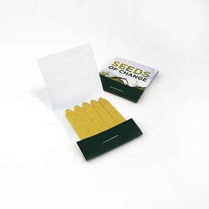 [SMG3416] Small Seed Paper Matchbook, Single-Sided
