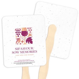 [SSS5345] Single-Sided Seed Paper Hand Fans