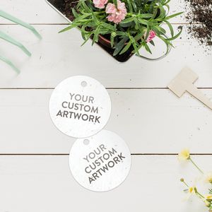 Double-Sided 2" Circle Seed Paper Tags