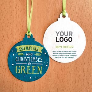 [AYC4079] All Your Christmases Seed Paper Ball Ornaments