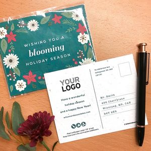 [BHP4757] Blooming Holiday Plantable Holiday Postcards