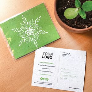 [BSP4887] Blooming Snowflake Plantable Holiday Postcards
